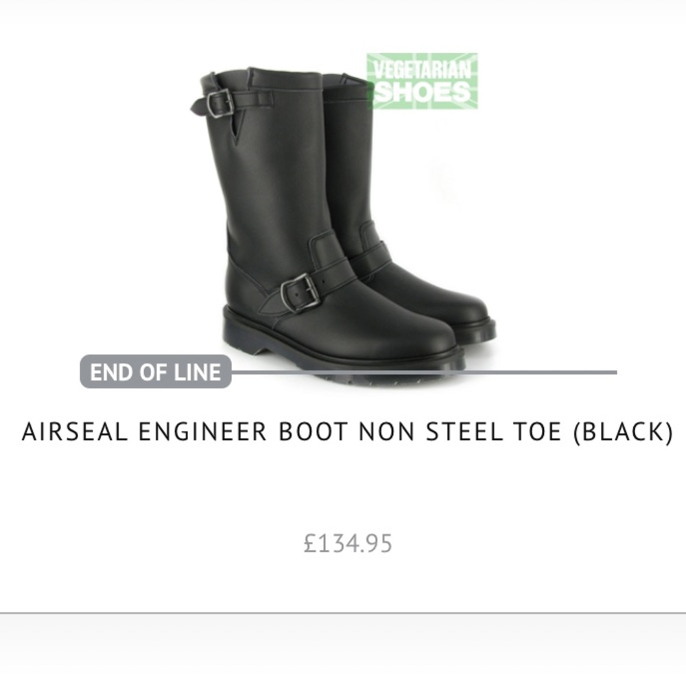 NEW Vegan Vegetarian Shoes Motorcycle Boots